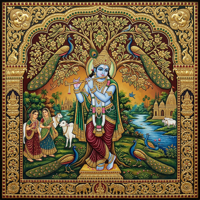 Lord Krishna artwork